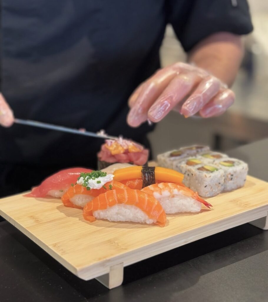 plateau de sushi chez sushi nami à concarneau