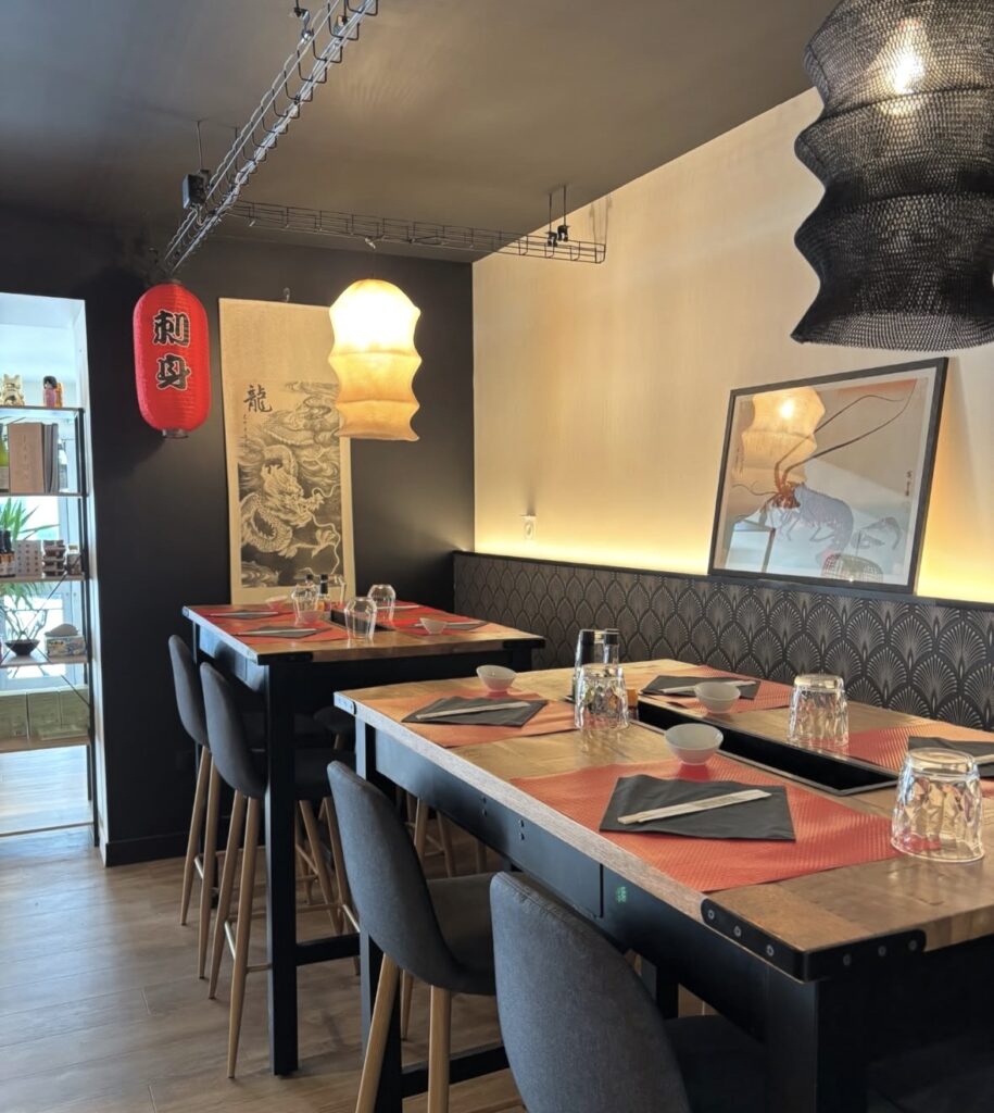 table chez sushi nami à concarneau