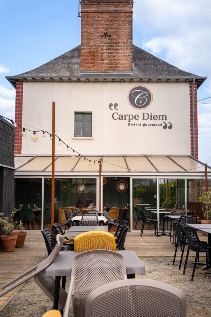Terrasse extérieur Carpe Diem à Bruz