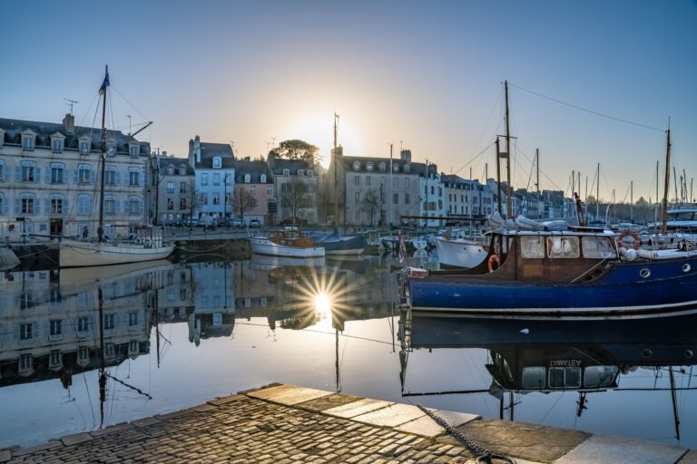 Le port de Vannes au petit matin