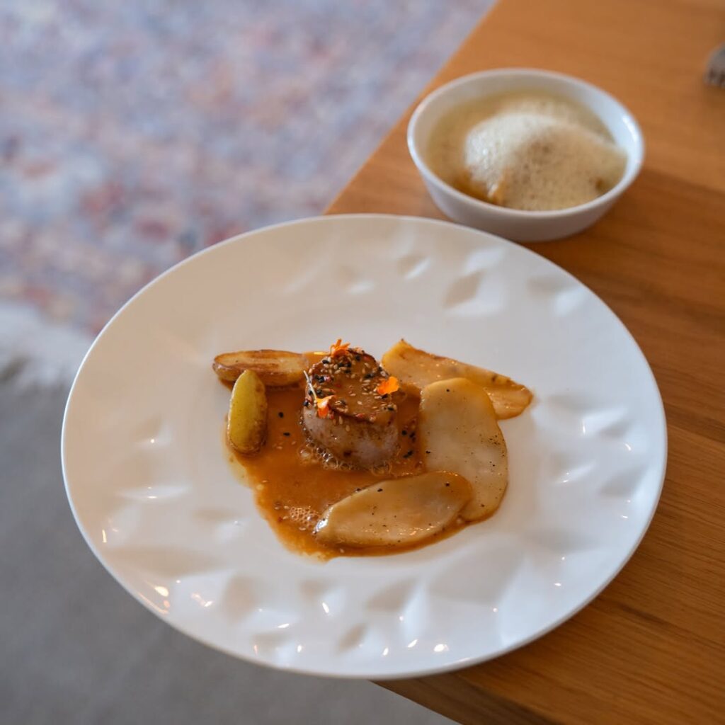 Plat du restaurant la Tête de l'Art, à Guérande