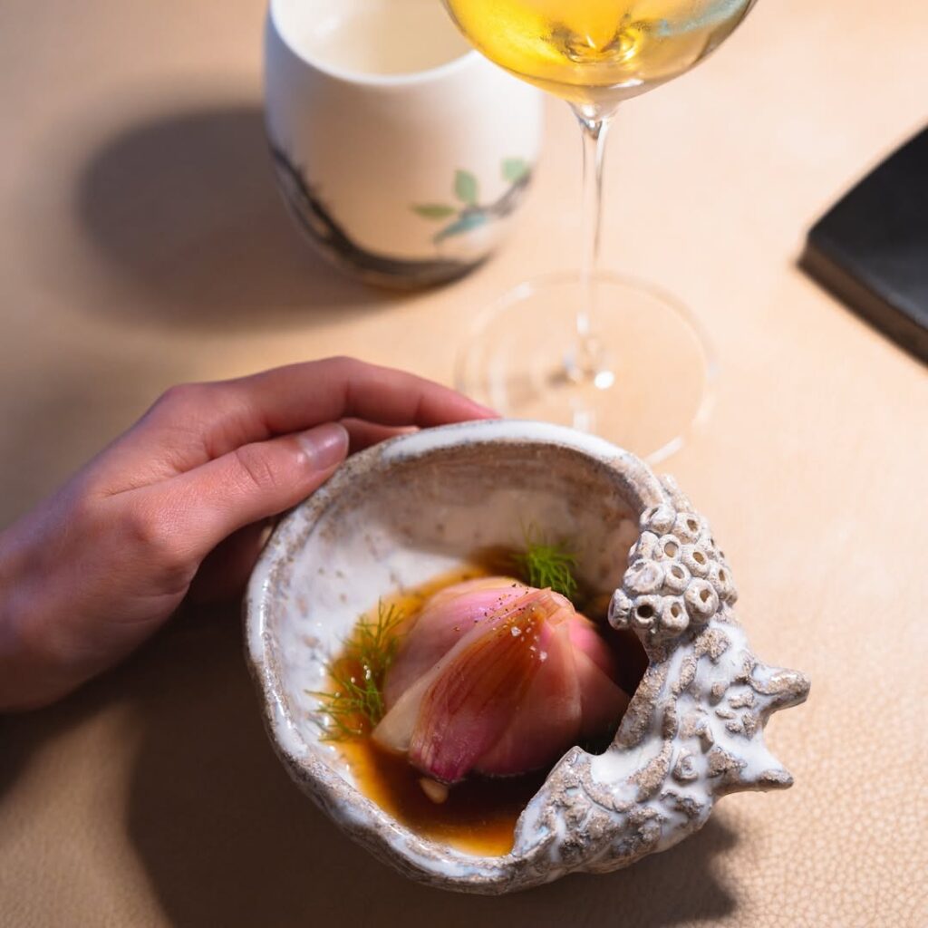 Plat du restaurant la Mare aux Oiseaux du chef étoilé Eric Guérin, à Saint Joachim