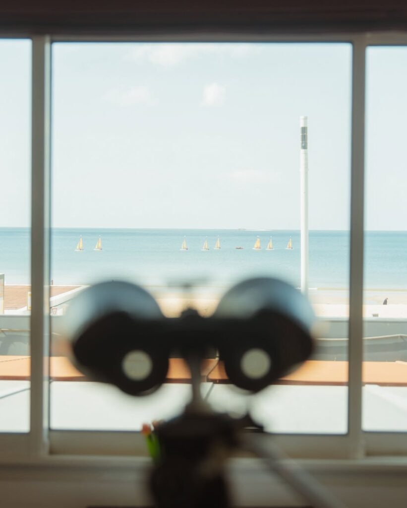 Vue du restaurant Grain de Folie, à Pornichet