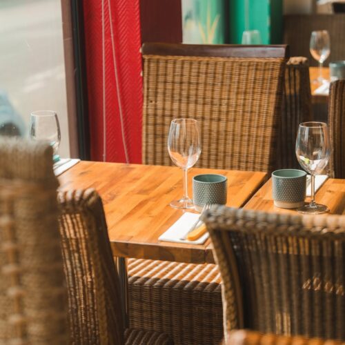 Intérieur du restaurant Dom Tom, à Saint Nazaire