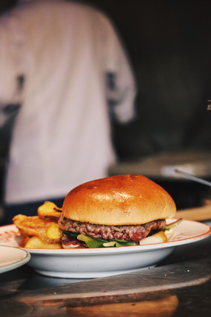 Burger Margaux à la mangeoire à Deauville
