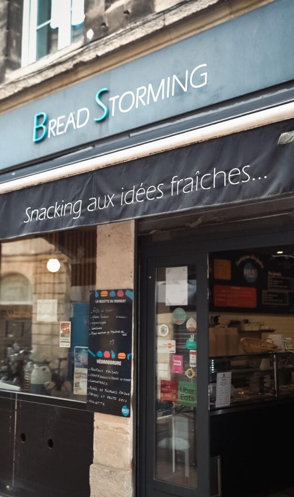 La devanture de la sandwicherie Bread Storming, à Bordeaux Chartrons