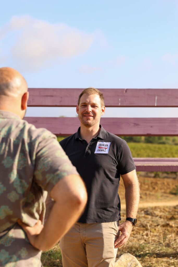 Nicolas ancien Maître de Chai en circuit découverte oenologie avec Catalan Wine Escape