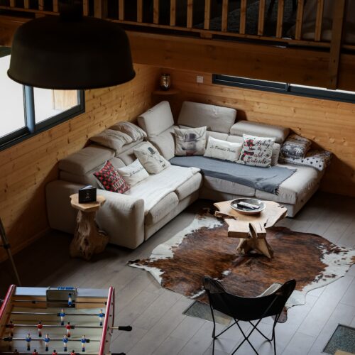 Le salon du Chalet le Paradis Perdu à Fontpédrouse