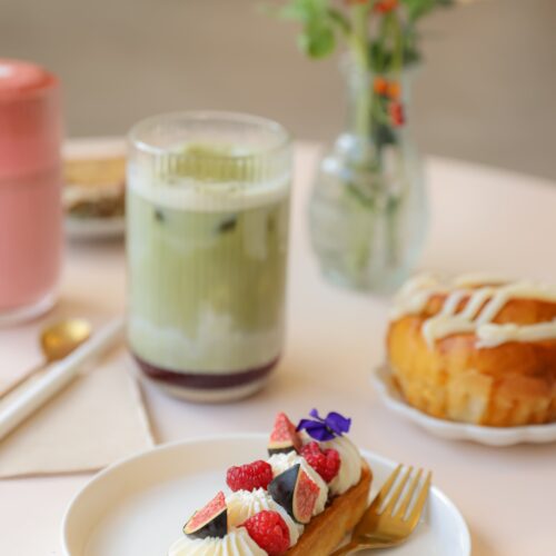 Les boissons et pâtisseries de chez Cycy's Cakes à Ille-sur-Têt