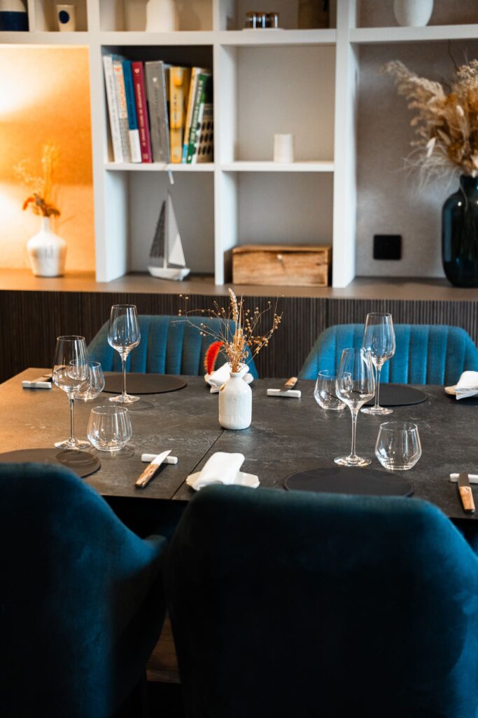 Intérieur du restaurant Topaze, à Saint Nazaire