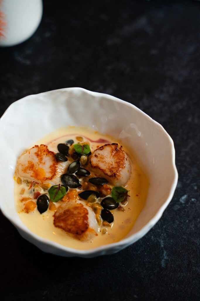 Entrée au restaurant Topaze, à Saint Nazaire