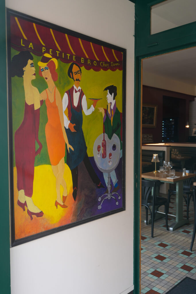 Un tableau du restaurant La Petite Brocante au Havre