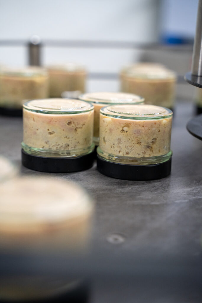 Terrine avant étiquetage