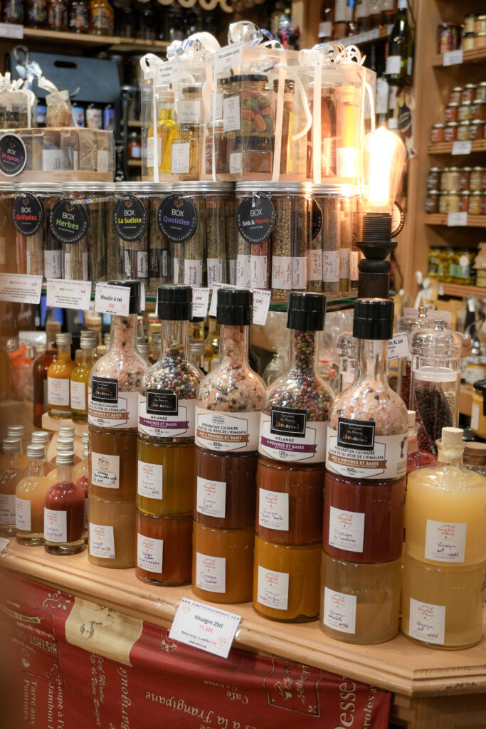 Des condiments de l'épicerie fine Comptoir des aromes au Havre