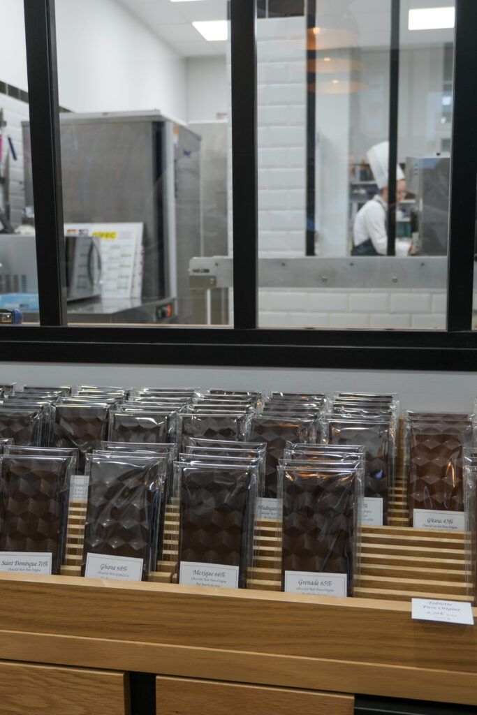 Des tablettes de chez Aux Origines du Cacao Le Havre