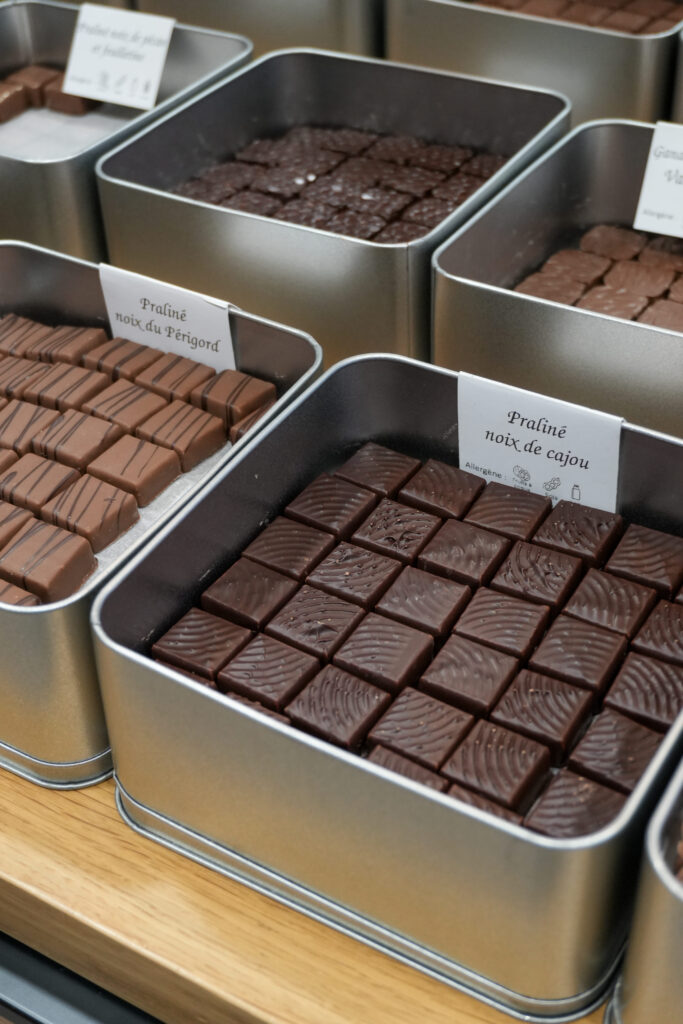Des bonbons pralinés de chez Aux Origines du Cacao Le Havre