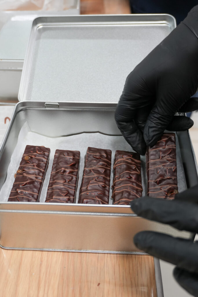 Des barres chocolatées de chez Aux Origines du Cacao Le Havre