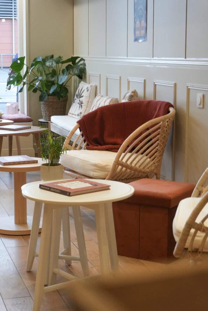 La déco du coffee shop Anne Caron au Havre