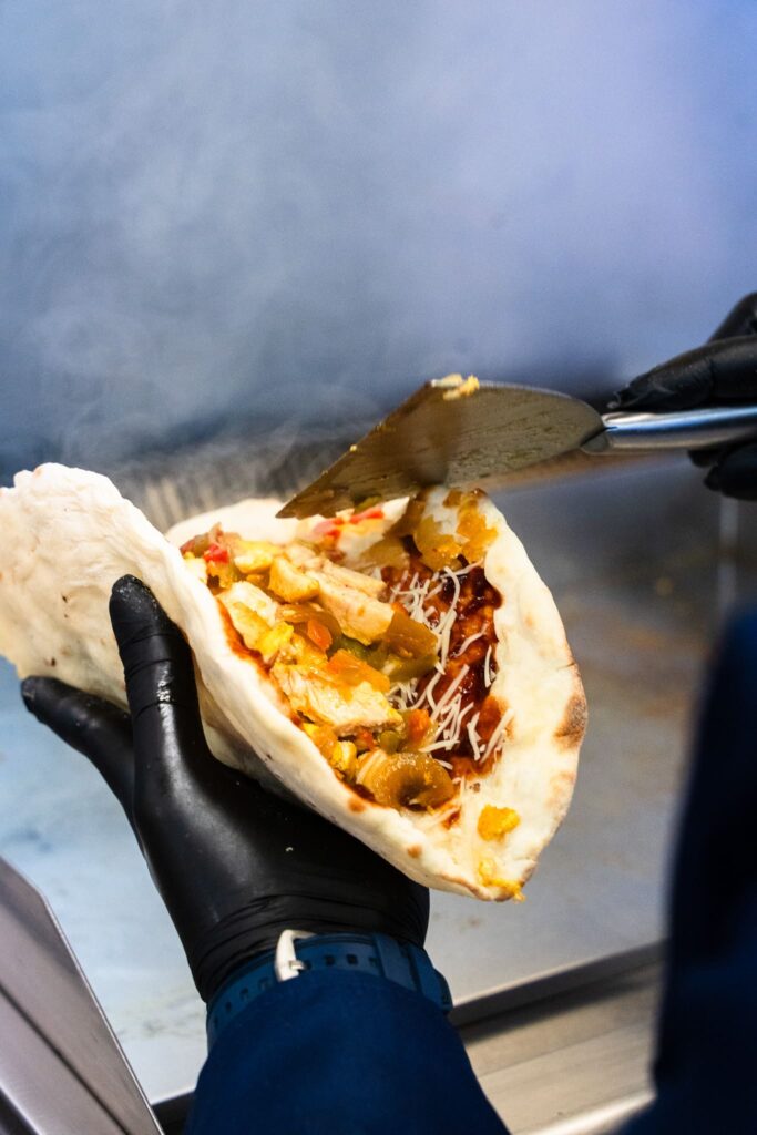 Sandwich à la Casbah du Quai, sur le port de Pornichet