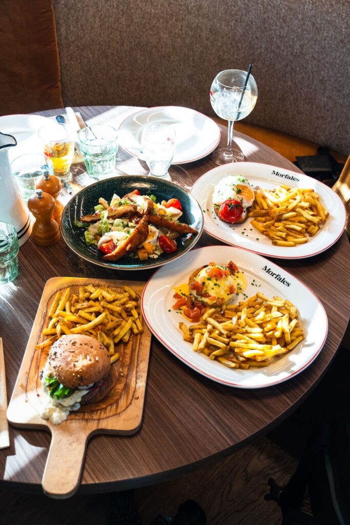 Plats du brunch chez Morfales, à Guérande