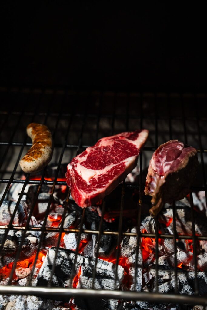 Viandes cuites au feu de bois du Jardin des Gourmands, à Herbignac