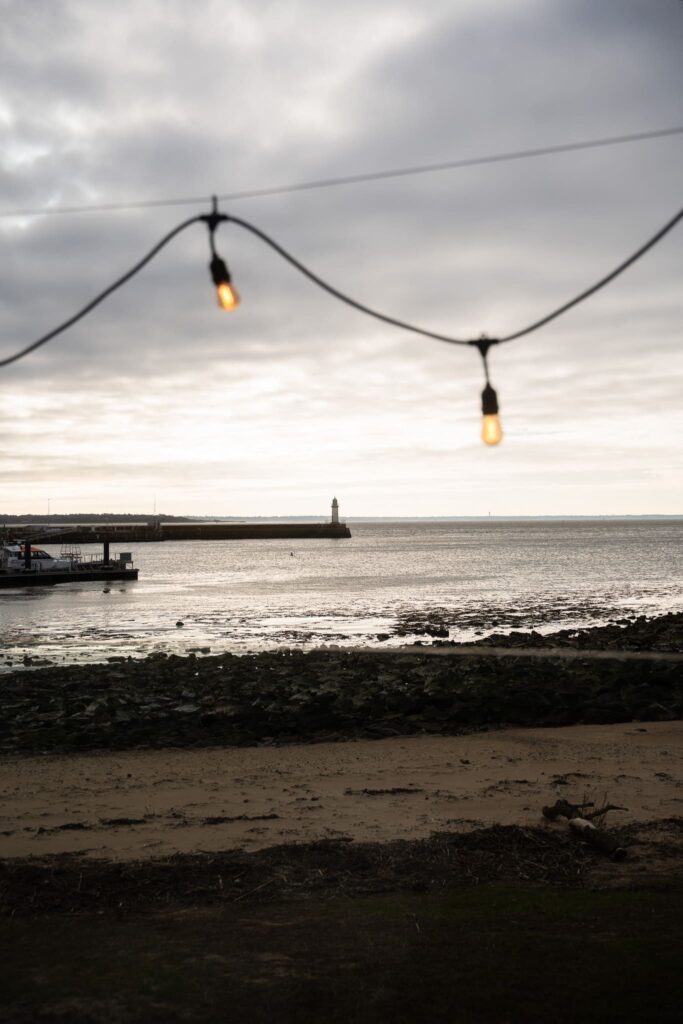 Vue mer du restaurant Naïa, à Saint Nazaire