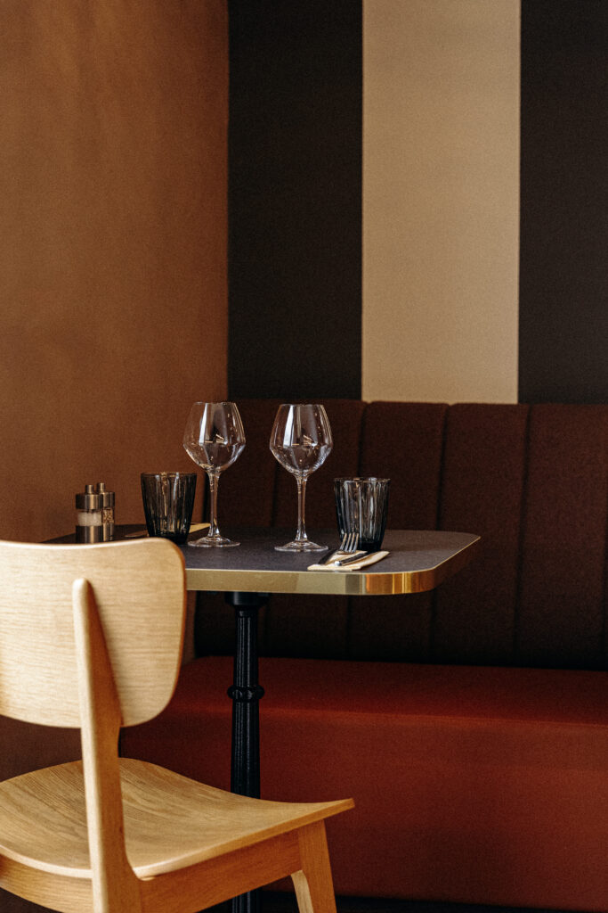 une table du Bistrot d'Avenio à Avignon