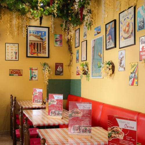 La salle intérieur chez Fricaccia à Perpignan