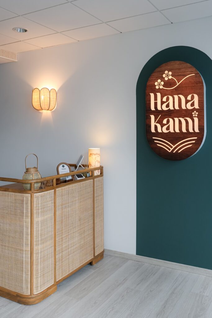 L'entrée de Hanakami Head Spa à Perpignan