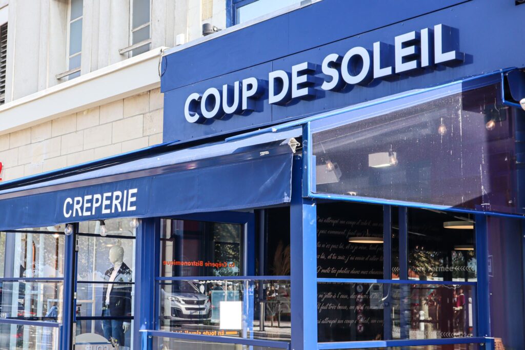 Devanture Coup de Soleil à Trouville-sur-Mer