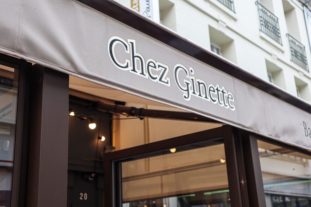 Devanture Chez Ginette à Trouville-sur-Mer