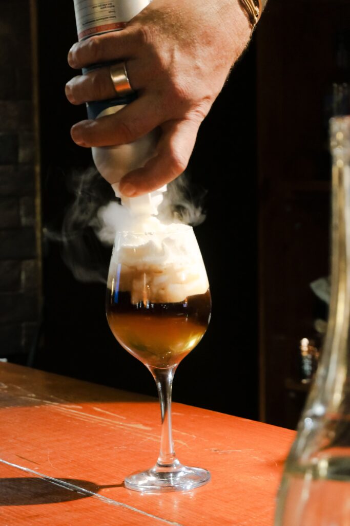 Irish coffee du restaurant Le Cabanon à La Teste-de-Buch.