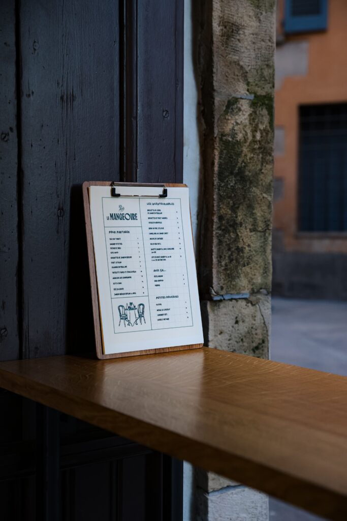 La carte hivernale du moment de La Mangeoire à Perpignan