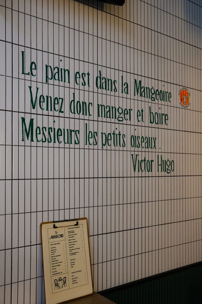 Mur des citations à La Mangeoire à Perpignan