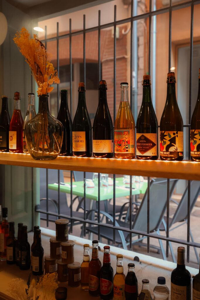 Sélection de cidres français à La Taverne Bretonne à Perpignan