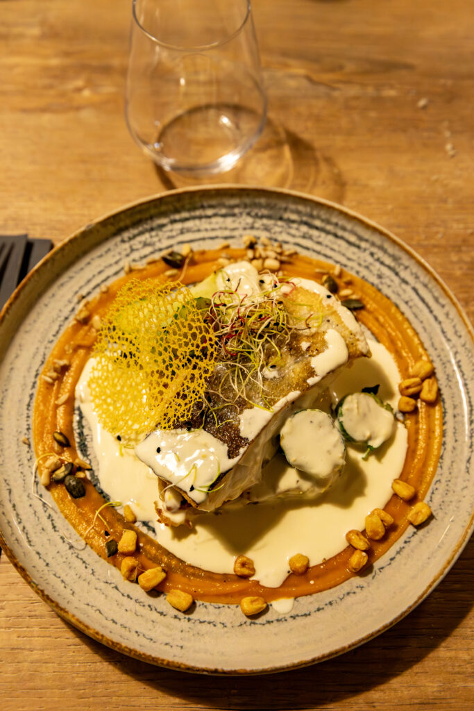 Cabillaud risotto et crème citron au restaurant Le Boucan à Villeneuve-les-Béziers