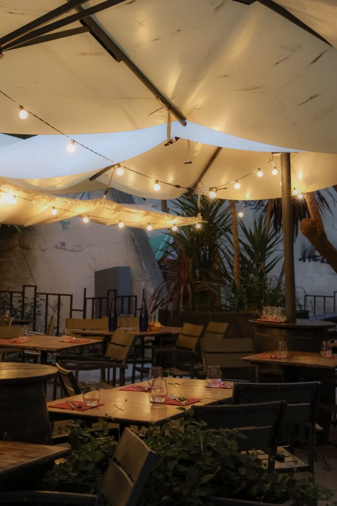 Le terrasse du restaurant Le Figuier à Perpignan