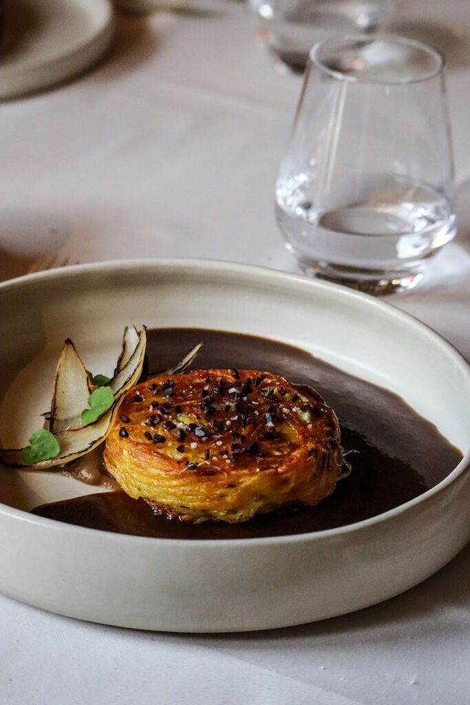 Le plat principal du Pavé d'Auge à Beuvron en Auge