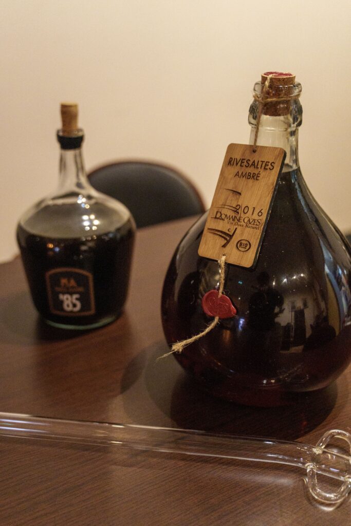 Les vins doux naturels chez O Belles Gambettes à Perpignan