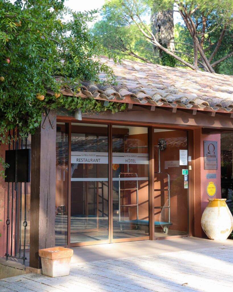 L'entrée de la Villa Duflot à Perpignan