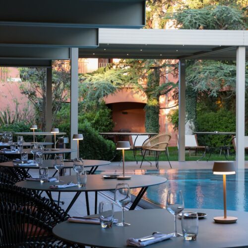 Terrasse du restaurant de La Villa Duflot à Perpignan