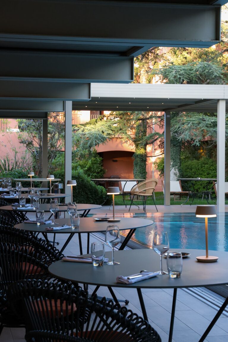 Terrasse du restaurant de La Villa Duflot à Perpignan
