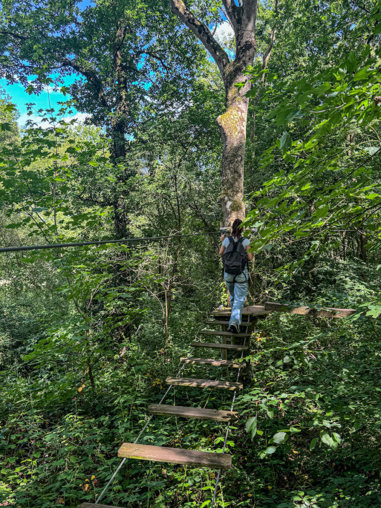 L'accrobranche d'Accrofury à Feuguerolles-Bully