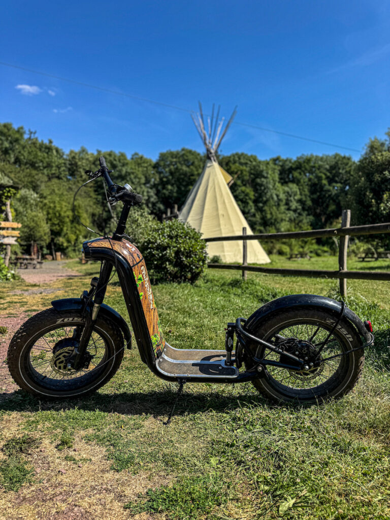 La trottinette d'Accrofury à Feuguerolles-Bully