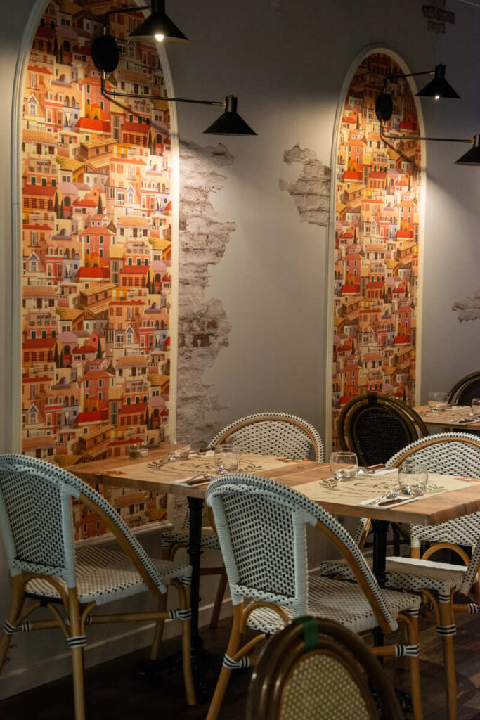 La salle aux inspirations italiennes du restaurant La Casa à Limoges