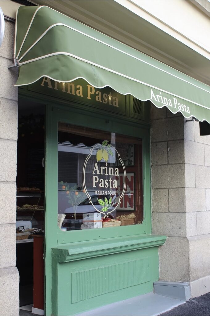 devanture de arina pasta à lorient