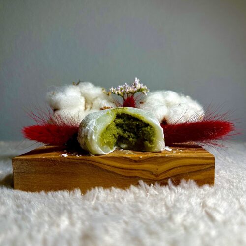 Mochi matcha de l'Atelier du Mochi