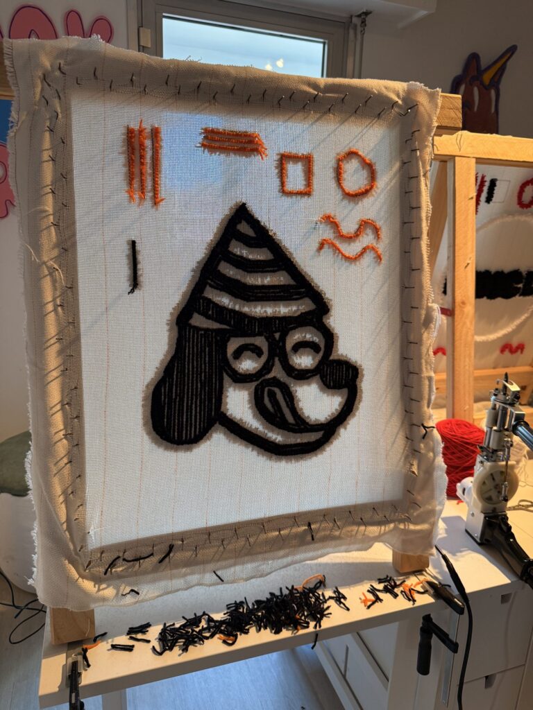 Tapis Tête de Chien de l'Atelier Joy Creation à Dijon