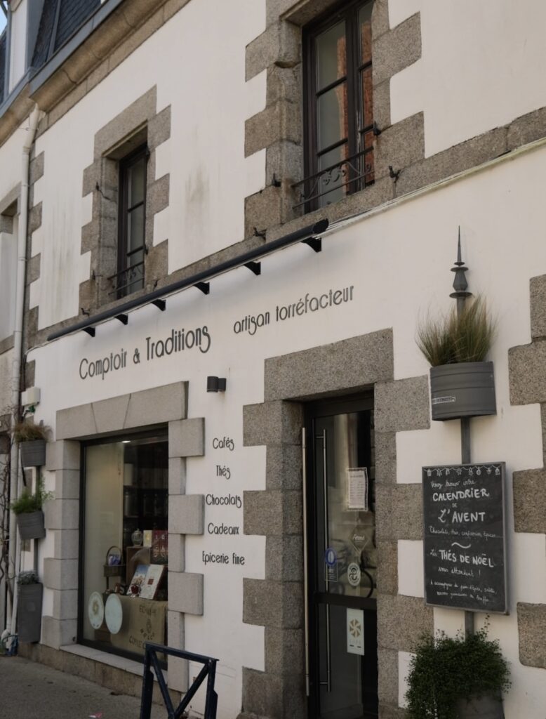 devanture du torrefacteur bakela à concarneau