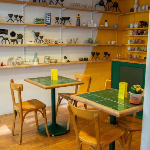 La boutique et le salon de thé à l'Atelier Chamothé à Limoges